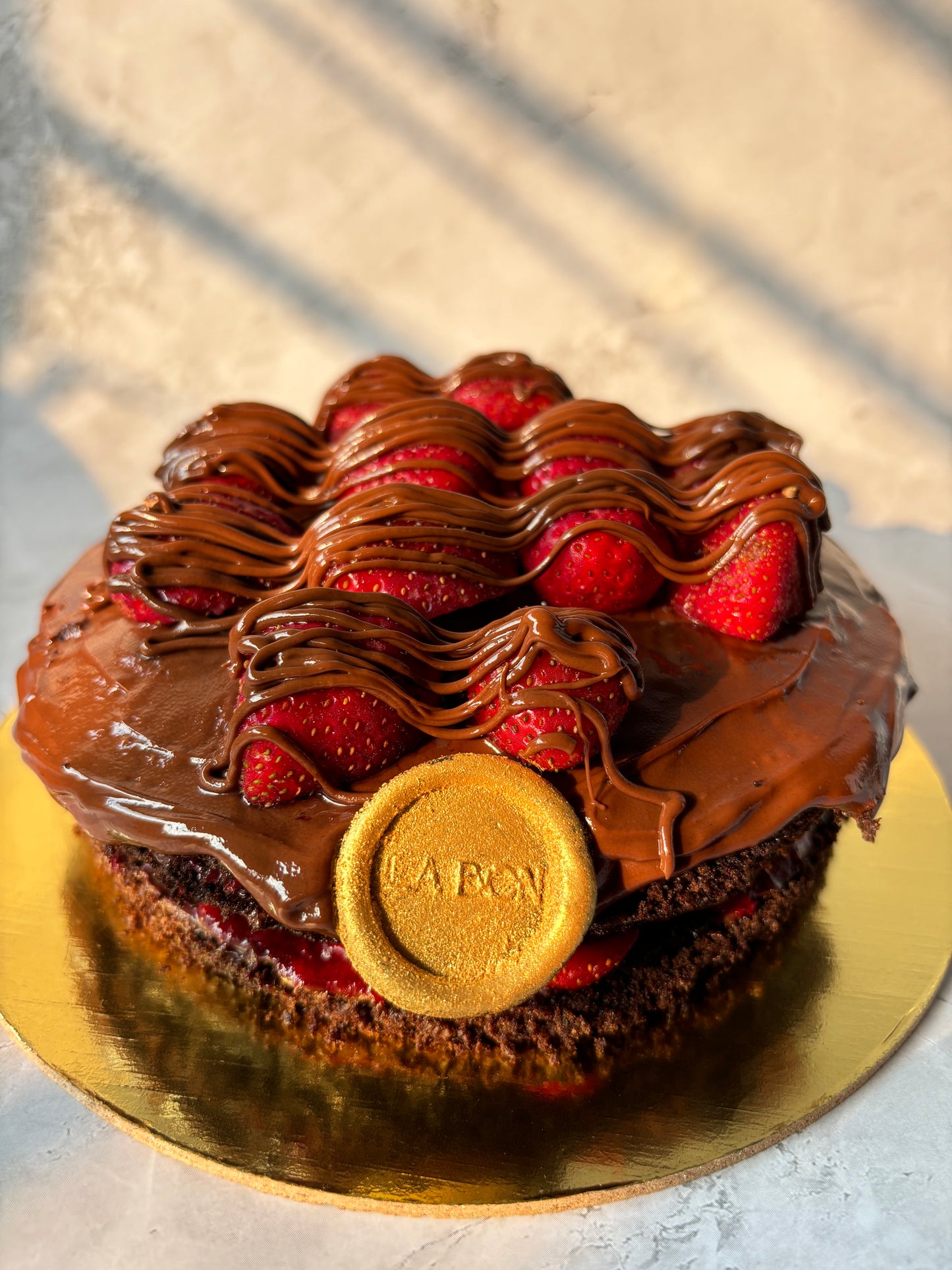 Strawberry Nutella Cake