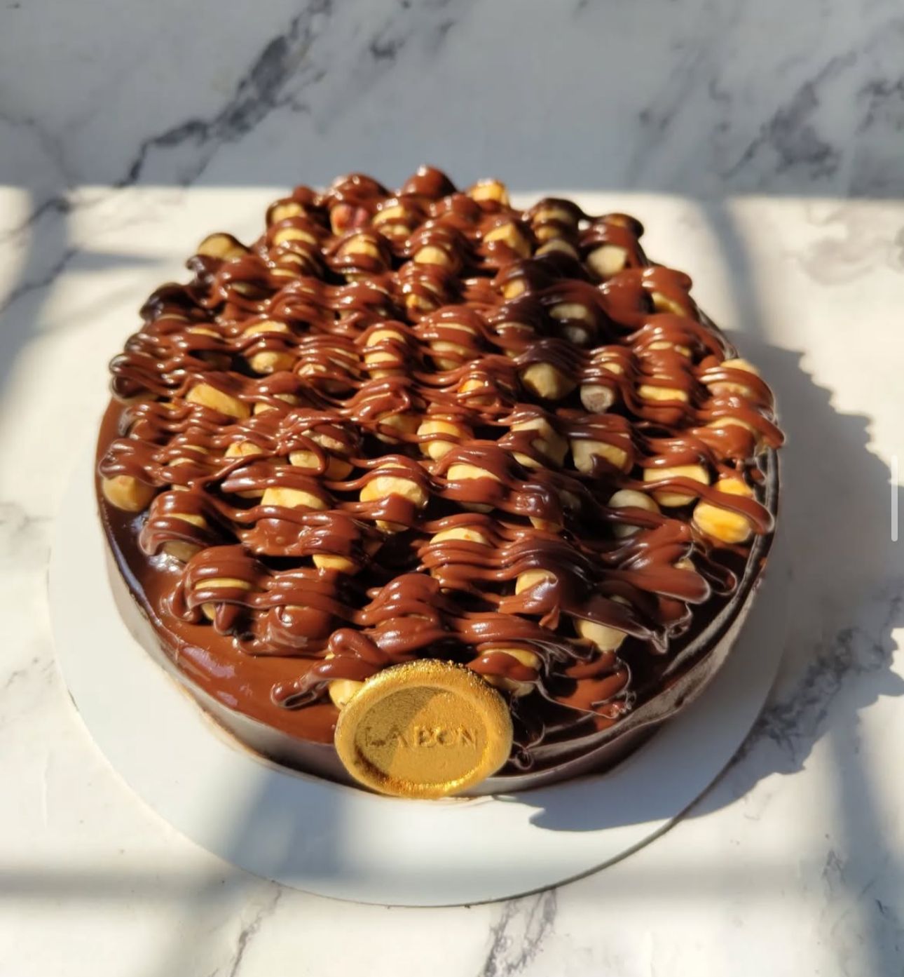 BELGIAN DARK CHOCOLATE NUTELLA HAZELNUT CAKE