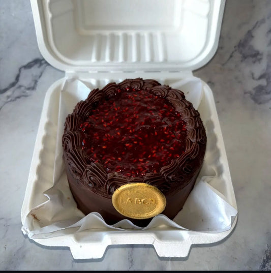 Raspberry & Belgian Chocolate Cake - 300-350gms